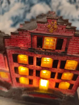 Casa pueblo navideño