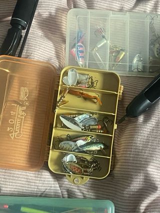 Cañas de pesca y accesorios