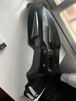 Guardabarros moto con portamatrículas