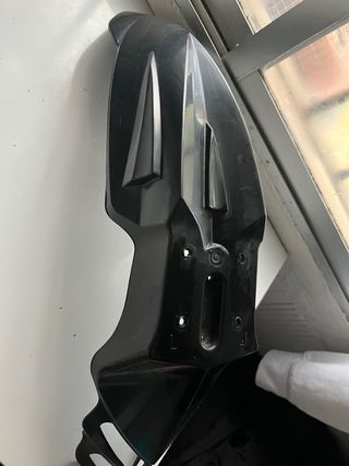 Guardabarros moto con portamatrículas