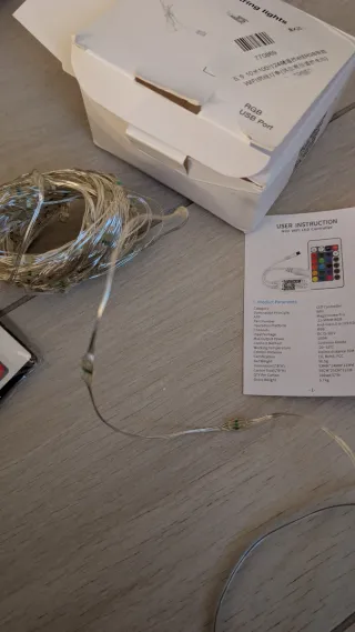 Luci LED WiFi Filo Rame RGB USB