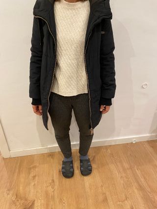 Parka Zara Negra Mujer