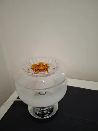 Lampada vintage vetro e metallo