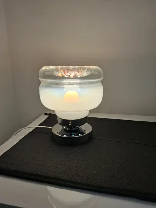 Lampada vintage vetro e metallo