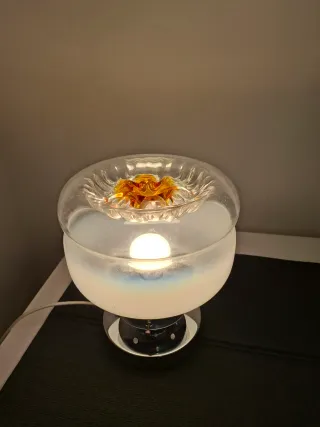 Lampada vintage vetro e metallo