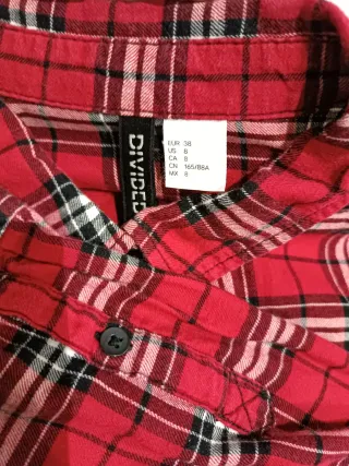 Camisa de cuadros roja