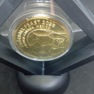 SELECCIÓN ESPAÑOLA MONEDA BAÑO DE ORO + EXPOSITOR