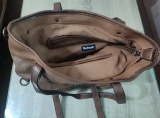 Bolso shopper camel Refresh