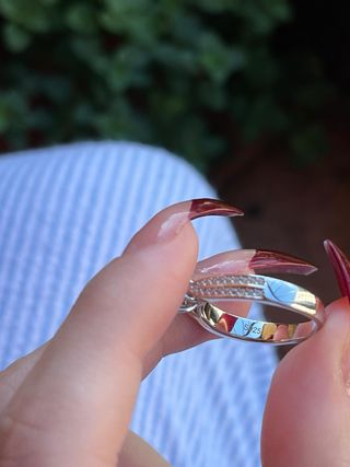 Anillo de Plata y Moissanita Transparente