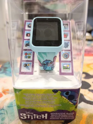 Reloj Interactivo Stitch Azul