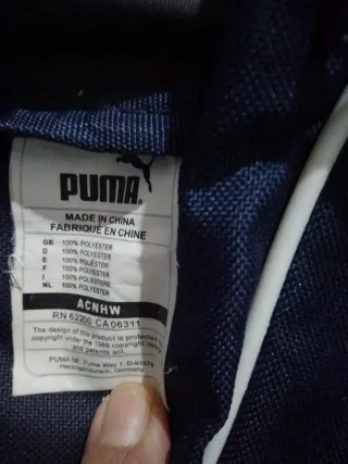 Mochila pequeña Puma azul y negra