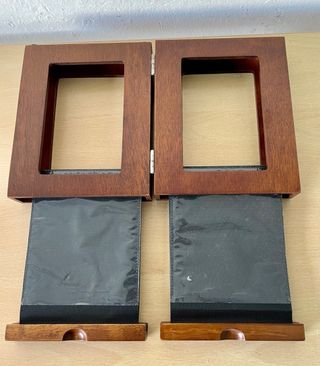 Marco de fotos doble madera