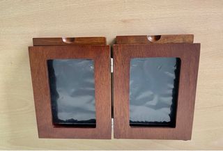 Marco de fotos doble madera