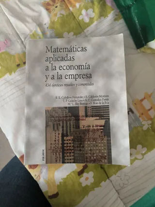 Matemáticas aplicadas a la economía y a la empresa