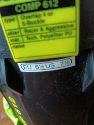 Scarponi sci Koflach neri e verdi