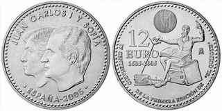 Moneda 12€ 2005 Plata IV Centenario El Quijote