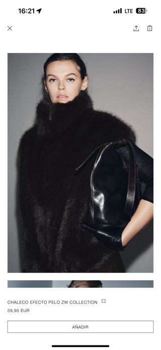 Chaleco pelo marrón