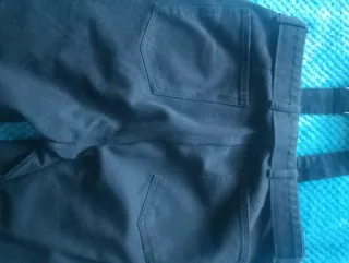 Jeans vita alta gamba larga