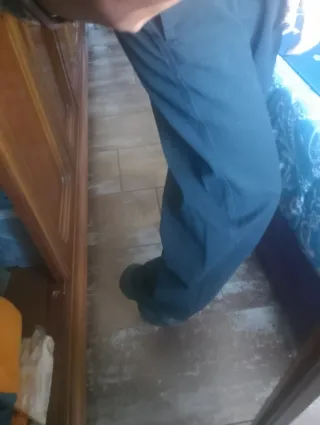 Jeans vita alta gamba larga