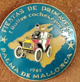 Chapa Rallye Coches Mallorca 1962