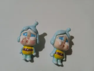 Orecchini bambolina turchese acciaio donna