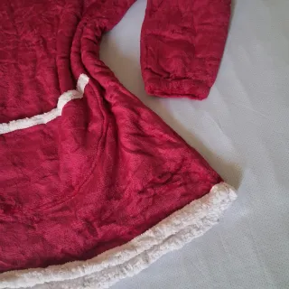 Coperta/poncho con cappuccio indossabile