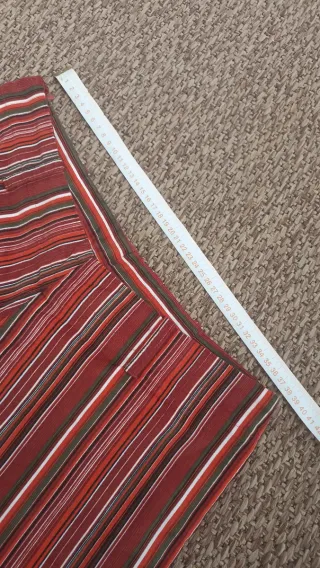 Pantalón vintage de pana y pata ancha de rayas