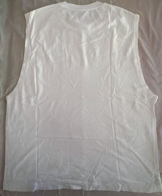 Camiseta sin manga Blanca Zara Hombre Talla L