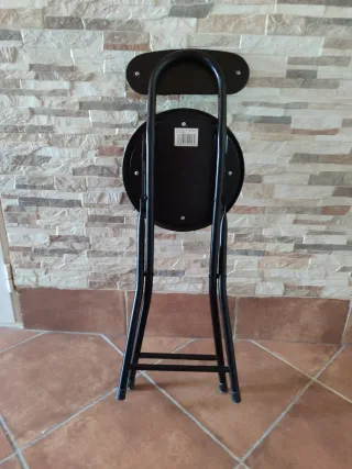 Sillas plegables metálicas negras