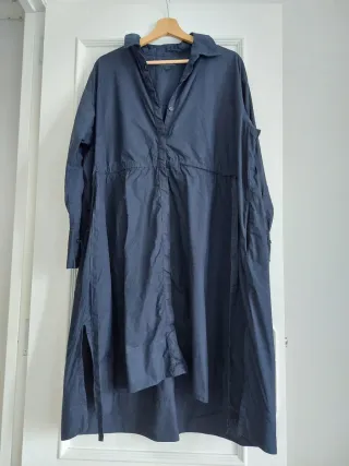 Vestido azul marino largo