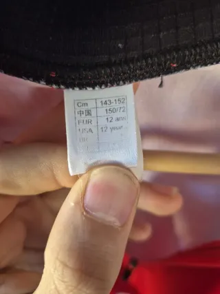 Maillot Ciclismo Niño Manga Larga Rojo