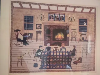 2 cuadros Folk Art Rústico en madera