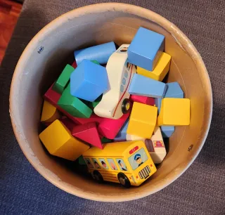 Playtive Bloques Construcción Madera 50 Piezas