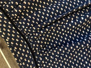 Falda corta estampada azul y blanco