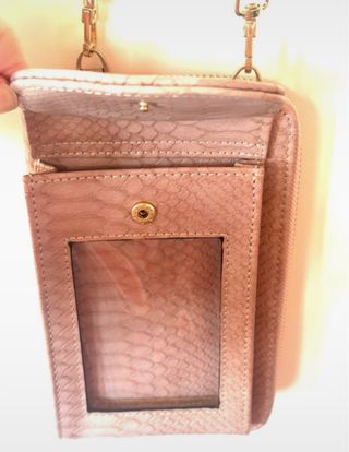 Bolso Cartera Móvil Piel Serpiente
