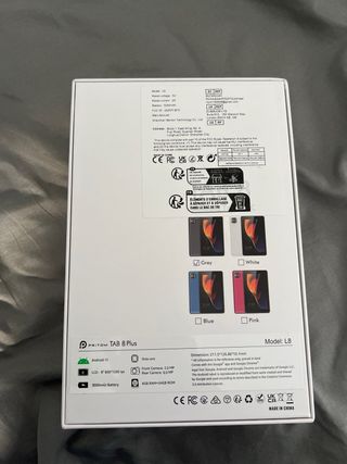 Tablet 8GB RAM 4+4GB Negra