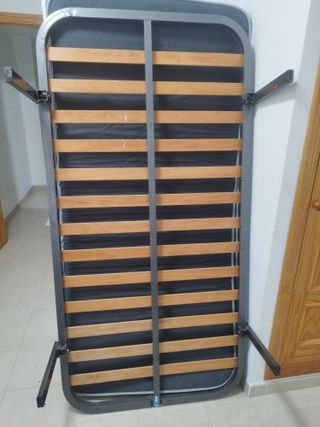 Somier 90x190 cm Metal y Madera
