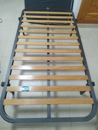 Somier 90x190 cm Metal y Madera