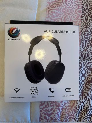 Auriculares Bluetooth EURO LIFE BT 5.0 Negros