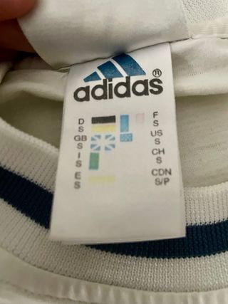 Camiseta Adidas Basketball Blanca Talla S. 90s