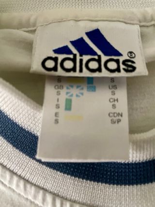Camiseta Adidas Basketball Blanca Talla S. 90s