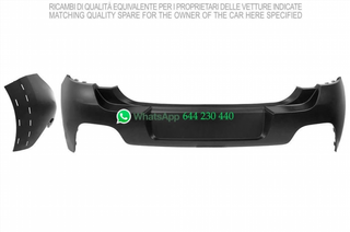 PARAGOLPES TRASERO SUPERIOR P/P C/FUROS ABA CITRO