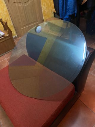 Cristal redondo 90cm 5mm