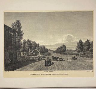 Conjunto 8 grabados Madrid de época