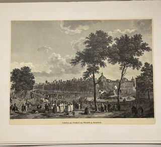 Conjunto 8 grabados Madrid de época