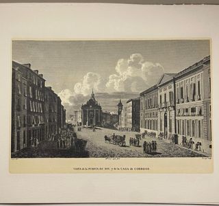 Conjunto 8 grabados Madrid de época