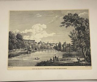 Conjunto 8 grabados Madrid de época