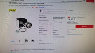 Cojinete rueda eje trasero Bmw