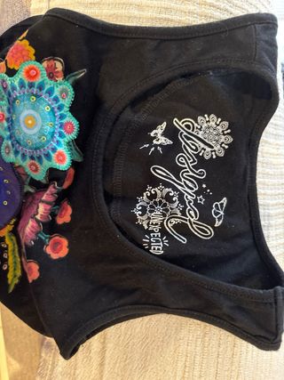 Vestido Desigual Negro Multicolor