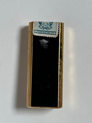 Accendino Ronson Vintage Oro Nero Rosso (s)